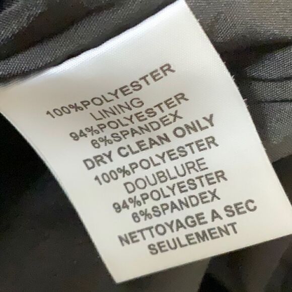 Trina Turk Sz 4 Embroidered Florals Black Lined Dress Tiered Flared 3/4 Sleeves - Picture 7 of 7